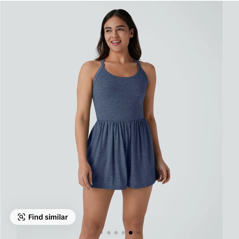 HALARA Deep Blue Sleeveless Jumpsuit